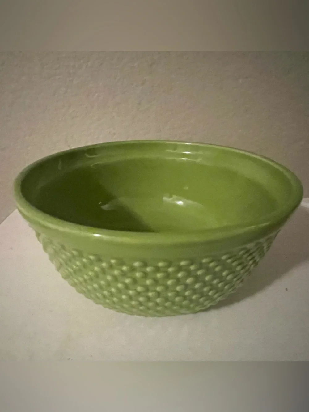 RARE Williams-Sonoma Green Vintage Hobnail Nesting Set - Set of 3